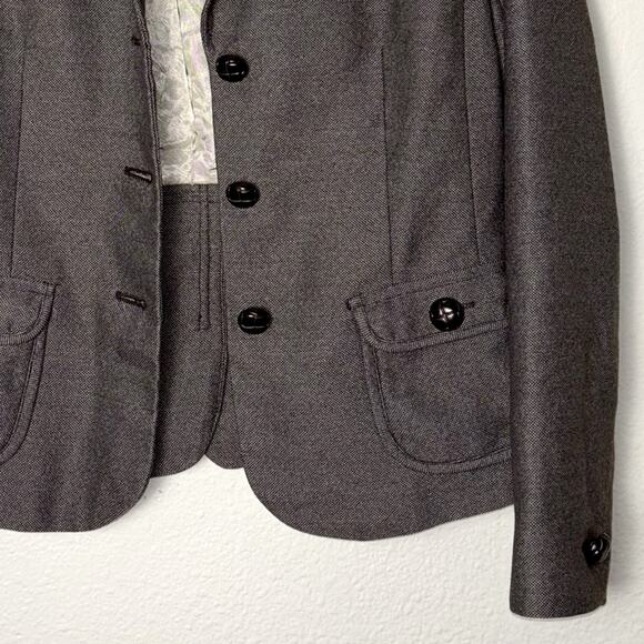 Banana Republic Brown Blazer single breasted button front women's 6 w/pockets - Picture 7 of 16